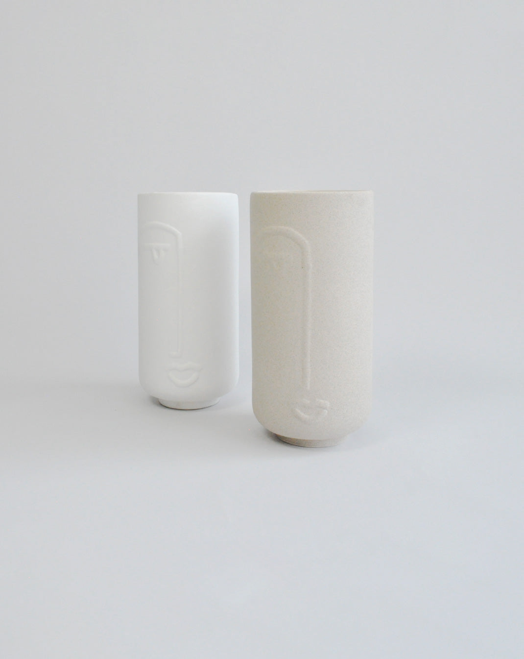 Demi Face Ceramic Vase