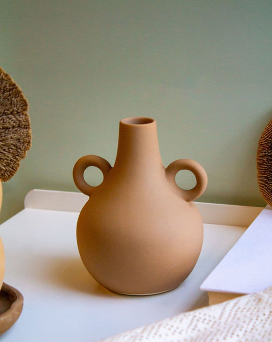 Kora Vase Beige