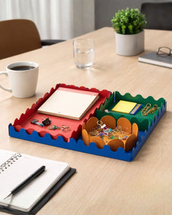 Colourblock Metal Desk Organiser Set of 4