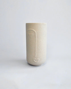 Demi Face Ceramic Vase