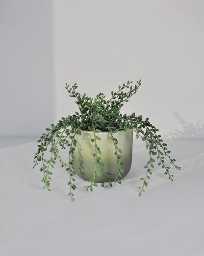forest green plant pot Forest Fade Green Planter – Decorelse