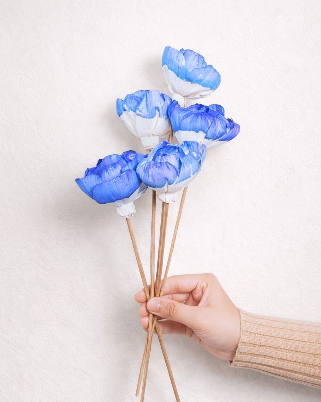 Indigo Peony Sola Flowers (Pack of 5)
