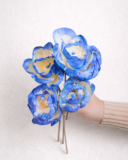 Indigo Peony Sola Flowers (Pack of 5)