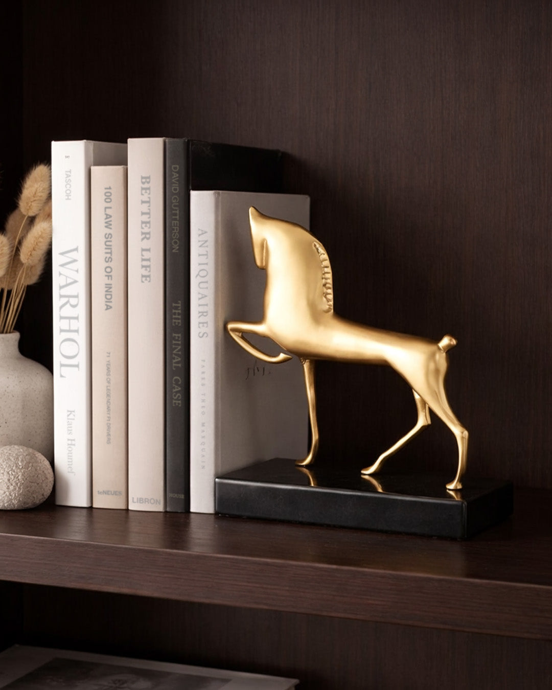 Metal Horse Sculptural Table Decor