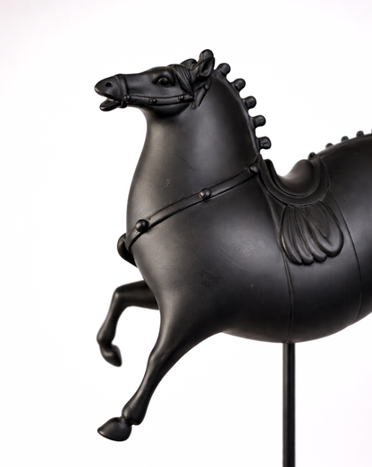 Midnight Horse Decor Sculpture