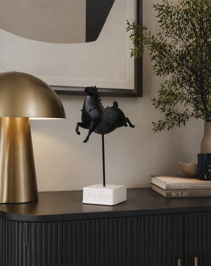 Midnight Horse Decor Sculpture