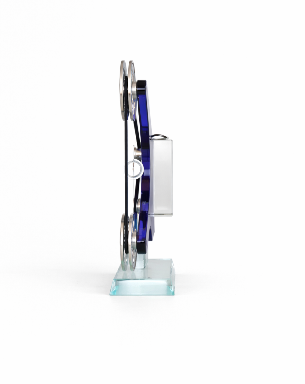 Modern Blue Soundscape Sculpture