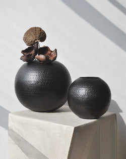 Ober Globe Metal Vase