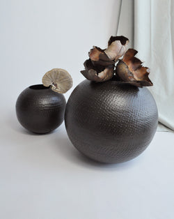 Ober Globe Metal Vase