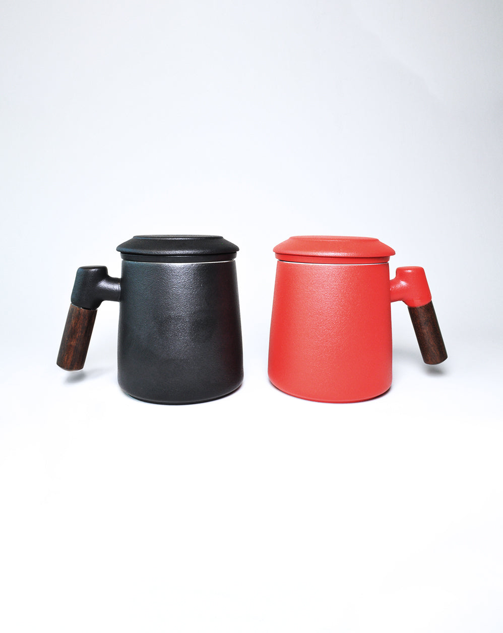 Ceramic Mug with Lid and Strainer