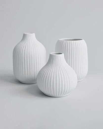 Fluted clay trio (Set of 3)