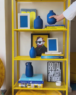 Blue Wave Trio Ceramic Vase Set