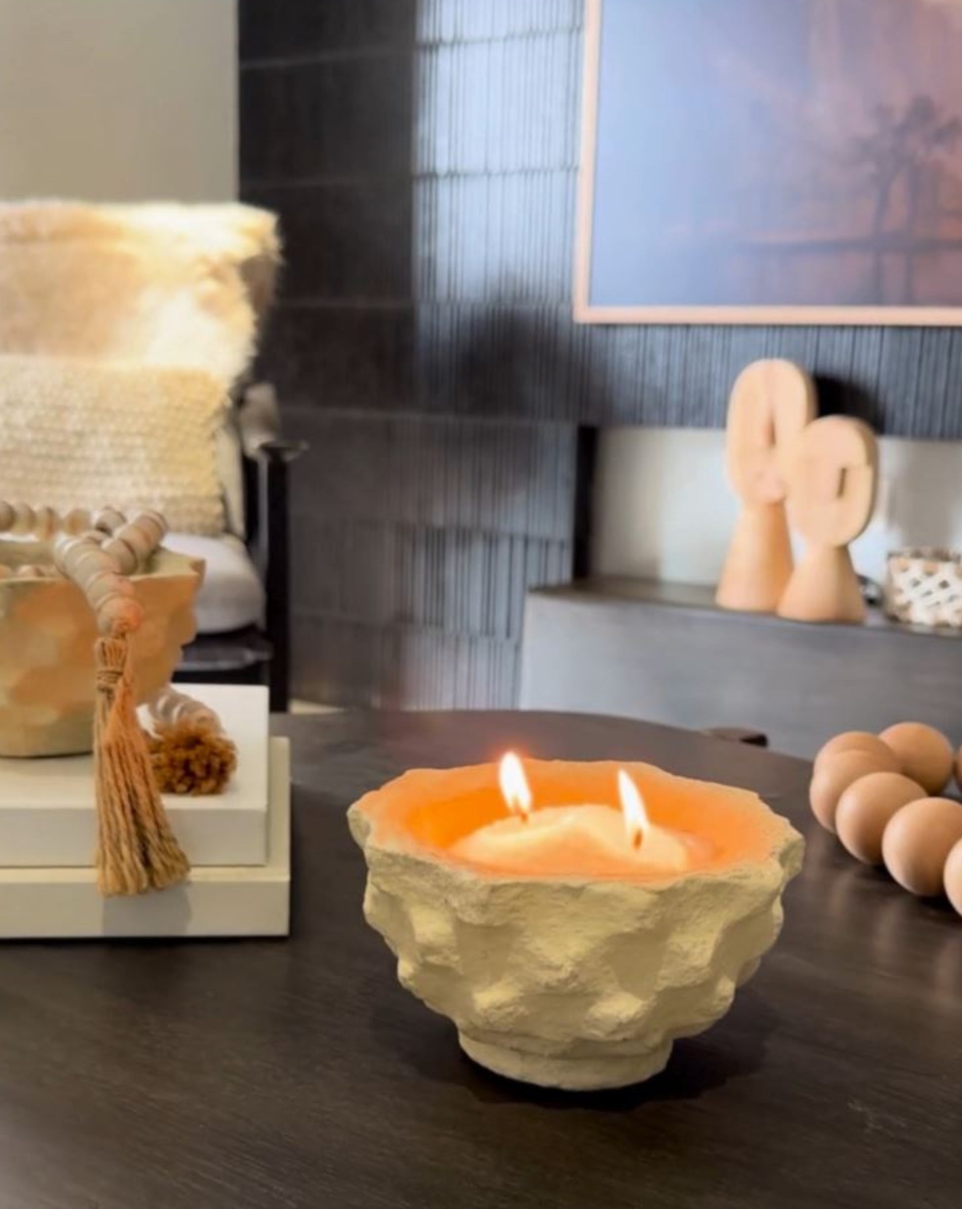 Decorative Paper Mache Bowl